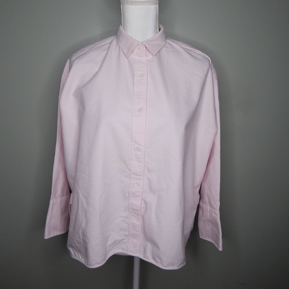 everlane wome cotton shirt sz 0 pink